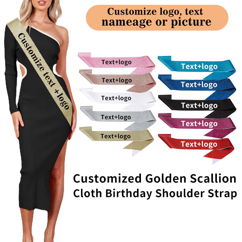 Diy Custom Glitter Satin Sash  - Birthday Sash Glitter incelemesi ve fiyatı