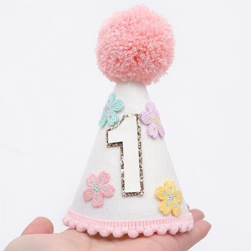 Colorful Flower 1st Half Birth - Party Hat Cone incelemesi ve fiyatı