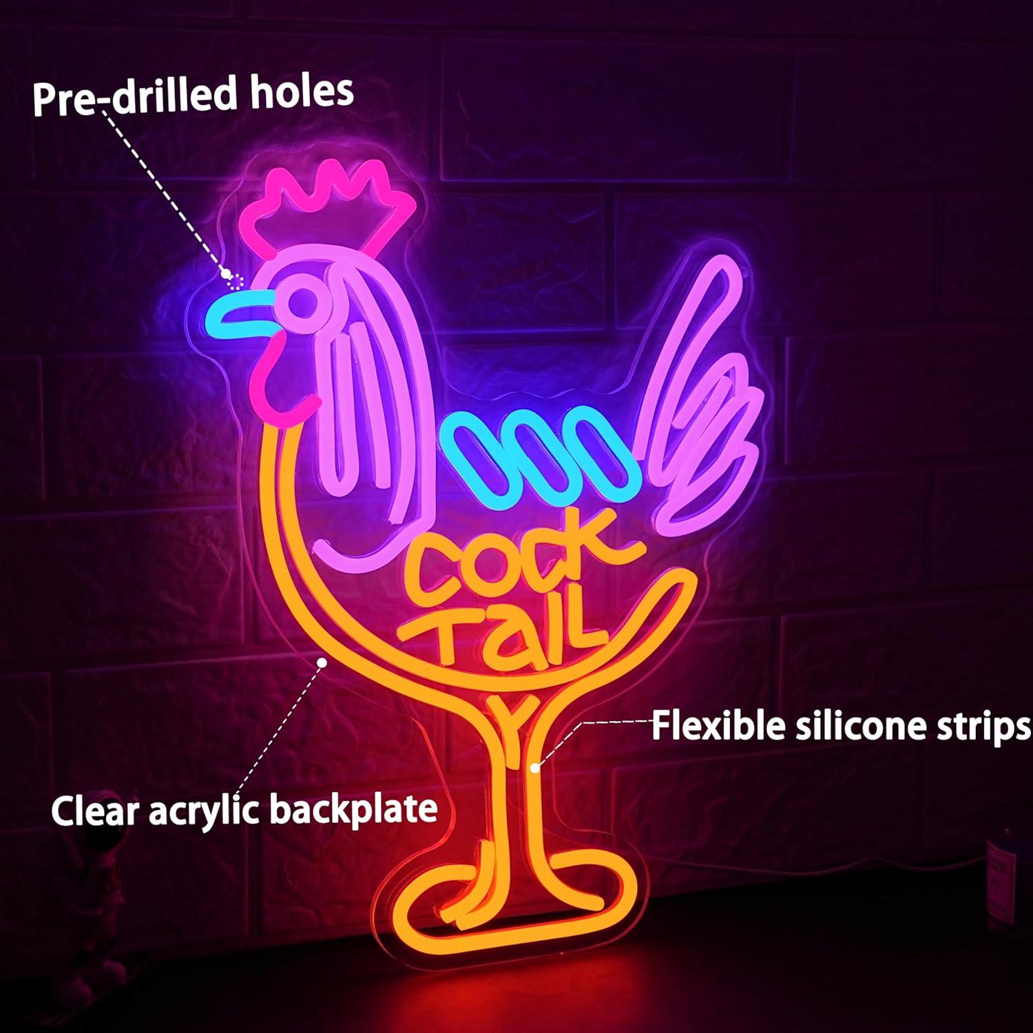 Cocktail Neon Sign USB Dimmabl - Neon Sign Party incelemesi ve fiyatı