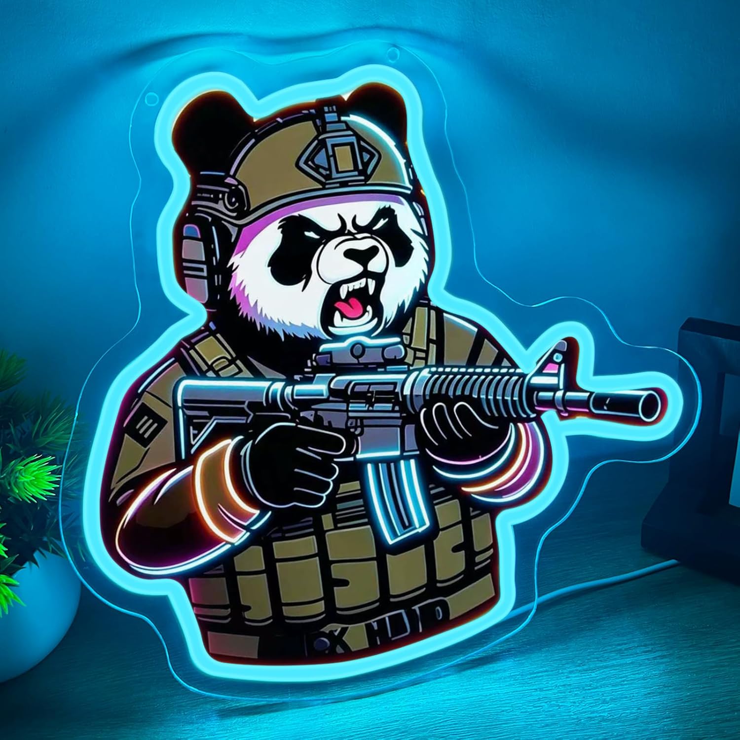 Tactical Panda Neon Sign USB P - Neon Sign Party incelemesi ve fiyatı