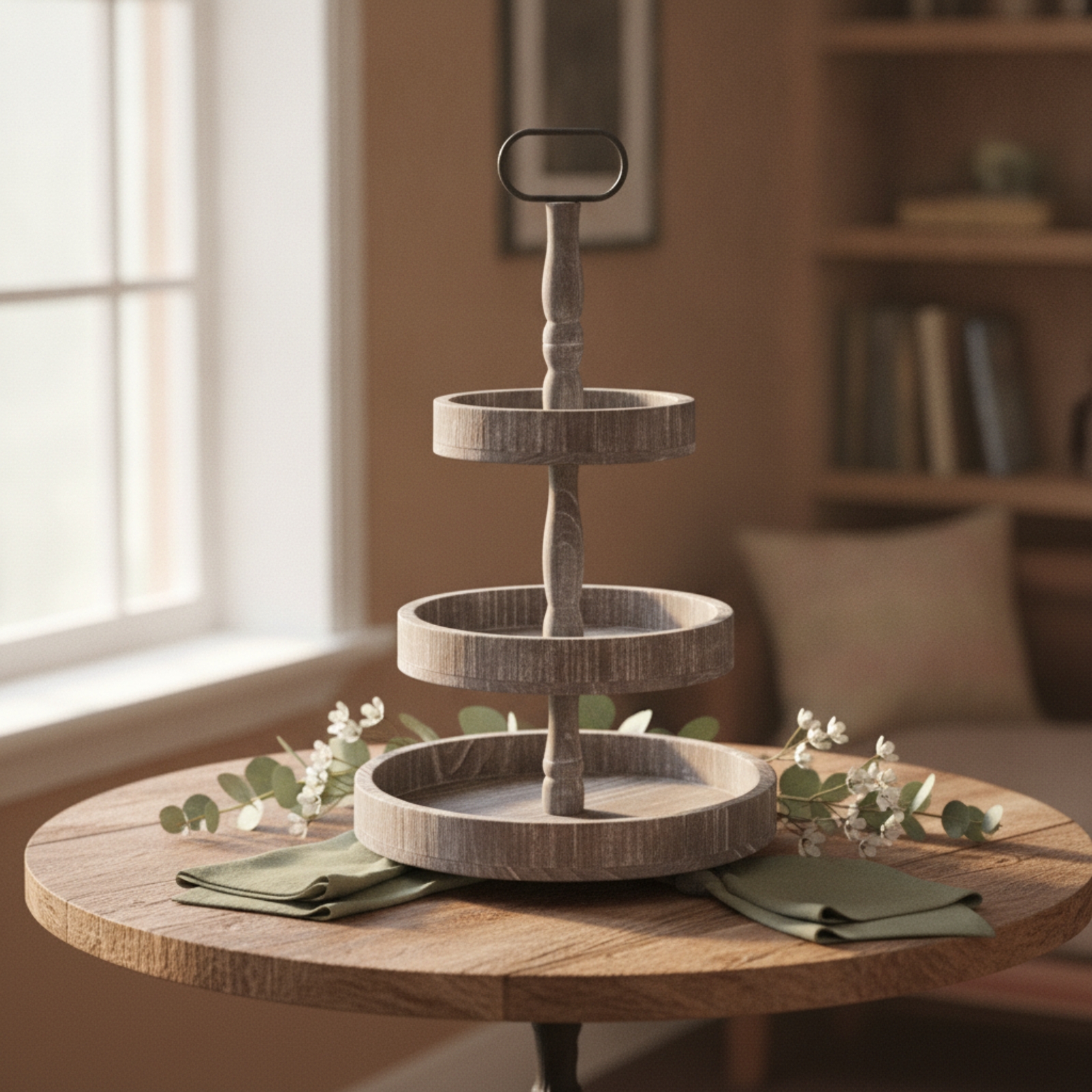 3-Tier Dessert Stand Rustic 3- - Cupcake Stand Tier incelemesi ve fiyatı